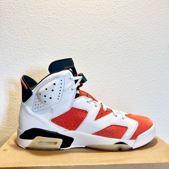 Jordan 6 Retro Gatorade size 10 384664-145 2017 PRE-OWNED - Picture 3 of 9